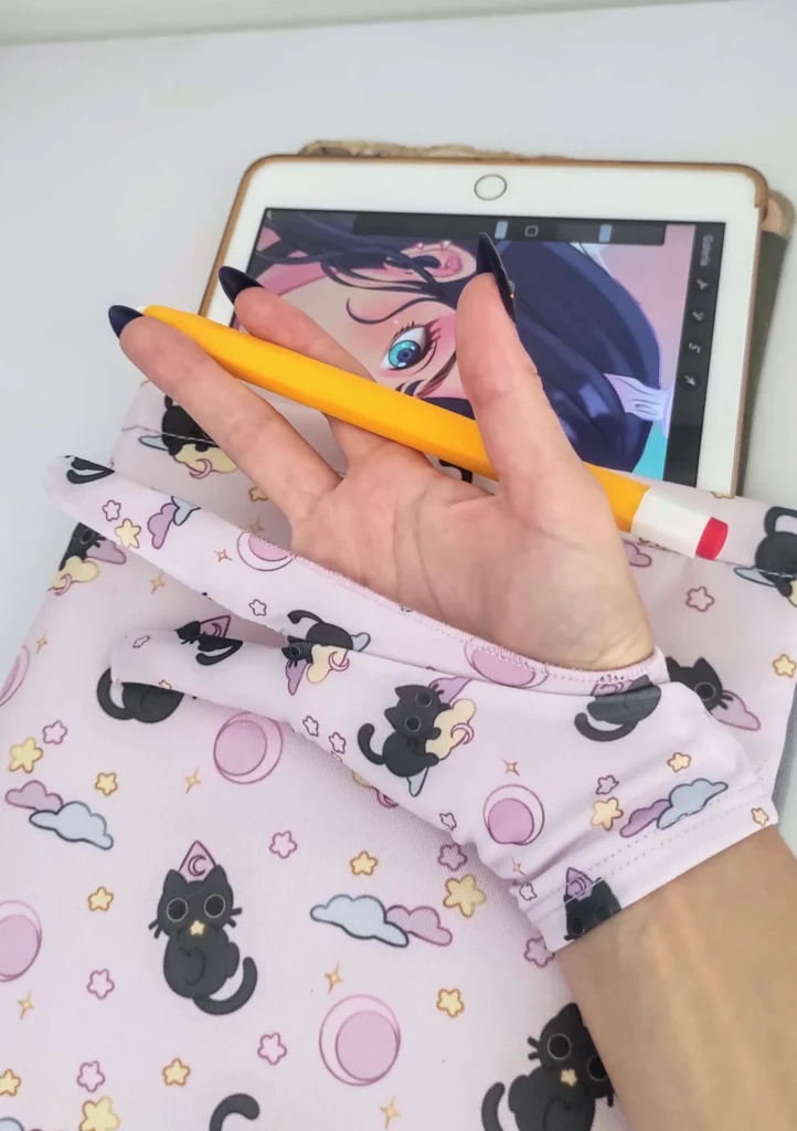GUANTES DE DIBUJO (Diseño ajustado) - Astro Cat