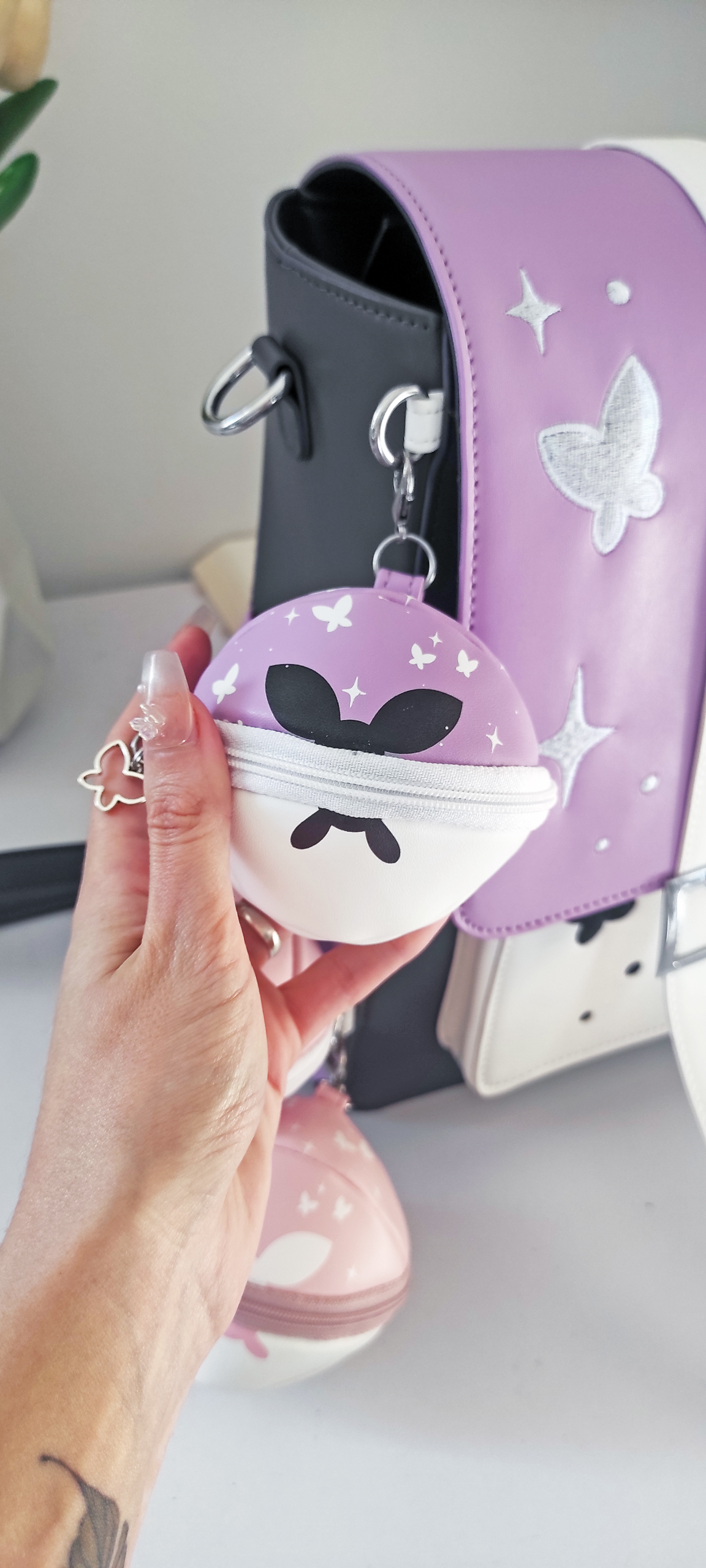 Mariposa lila - BALL POUCHES