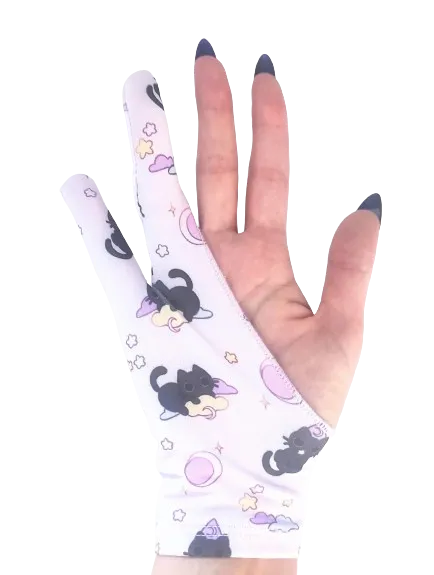 GUANTES DE DIBUJO (Diseño ajustado) - Astro Cat - 画像 (2)