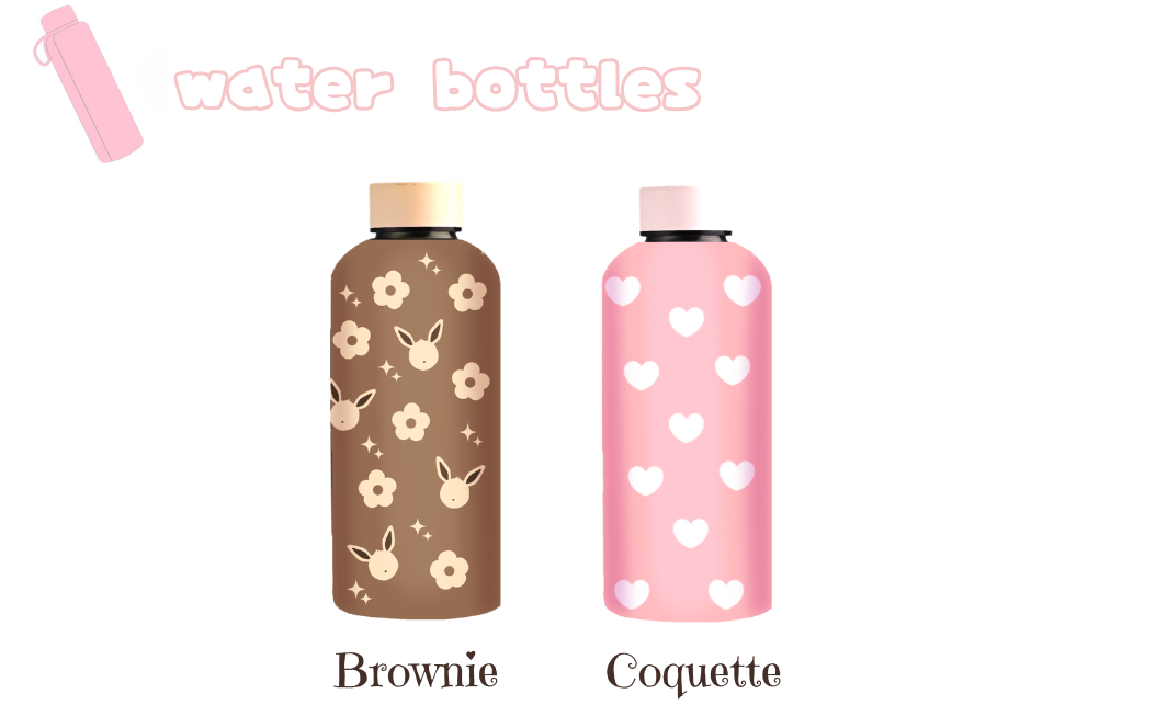 BOTELLAS DE AGUA (350 ml) - Brownie & Coquette